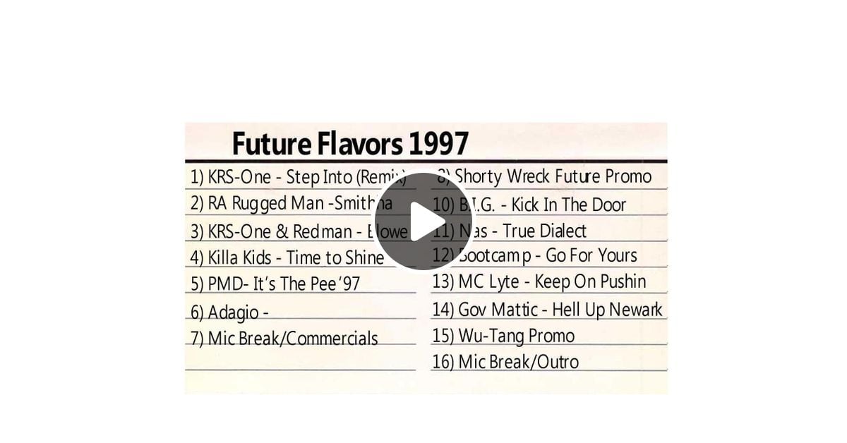 Future Flavas W Marley Marl Pete Rock Hot By Nes Mixcloud