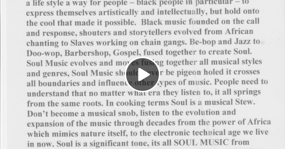Quincy Jones Tribute On Hot Buttered Soul On Solar Radio With Dug Chant By Dug Chant