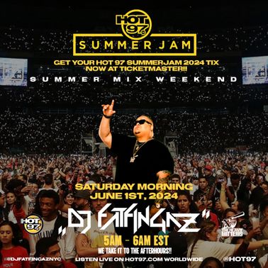 HOT S SUMMER JAM SUMMER MIX WEEKEND LIVE ON HOT DJ FATFINGAZ NYC NO