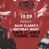 Dave Clarke (Skint, White Noise) @ Dave Clarke`s Birthday Night, Fuse Club - Brussel (19.09.2015)