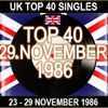 UK TOP 40 23 - 29 NOVEMBER 1986