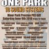 Dub Smugglers presents 10 tunes for 10 Sound Systems - ONE PARK - 9th June @ Moor Park, PRESTON