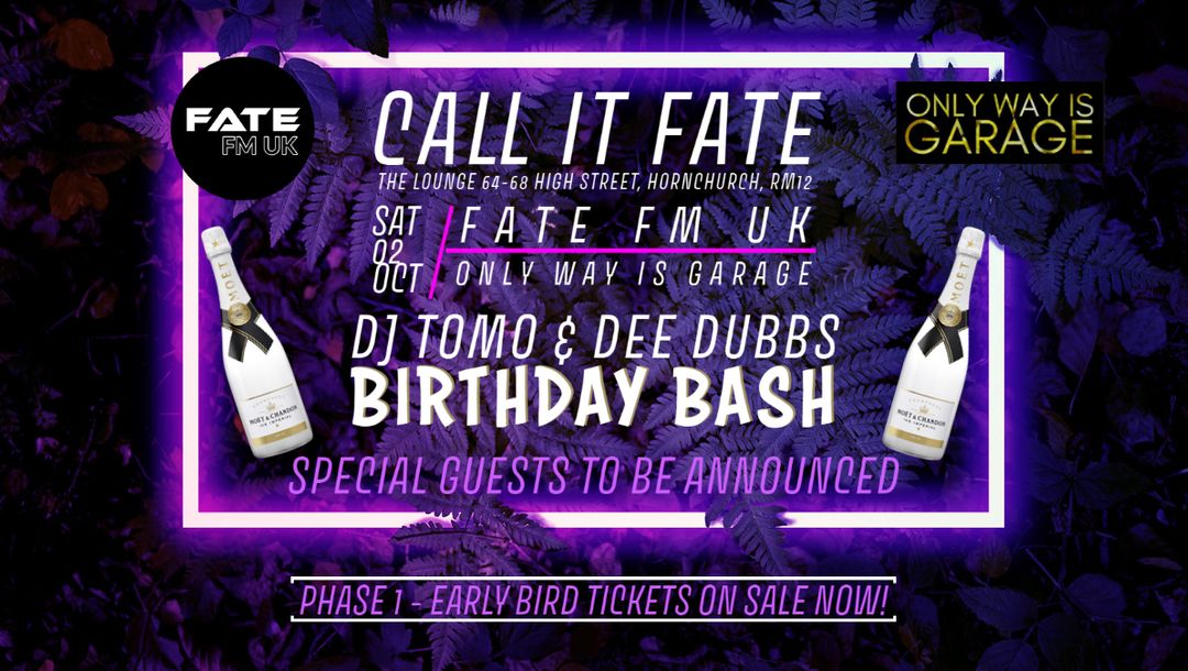 CALL IT FATE - DJ TOMO & DEE DUBBS BIRTHDAY BASH by FATEFMUK | Mixcloud