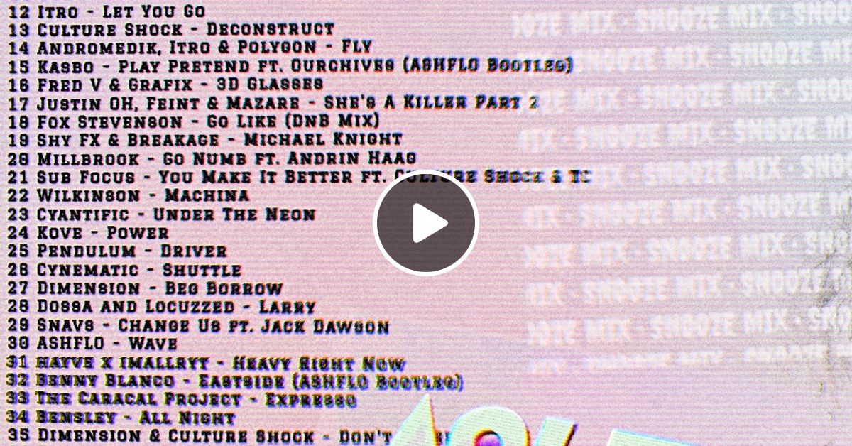 ASHFLO - SNOOZE MIX - APRIL 2021 by DNB Vault | Mixcloud