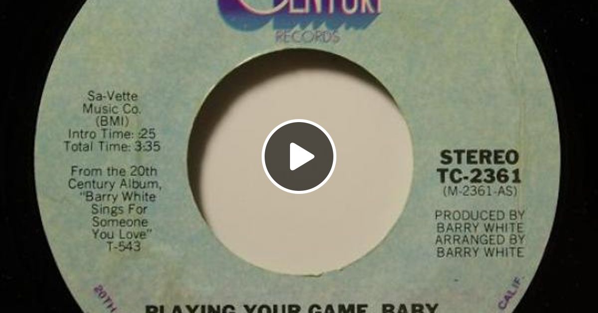 Barry White Playing Your Game Baby By Ramon Valls Mixcloud