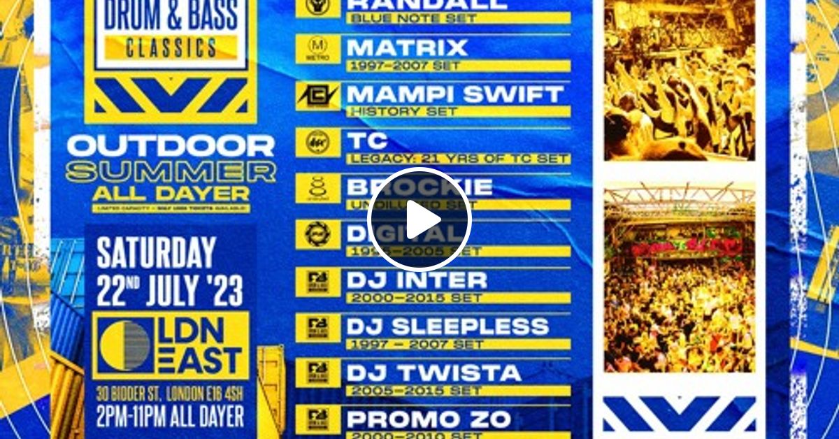 Dj Brockie Drum And Bass Classics 22nd July 2023 By Old Skool Rave Tape