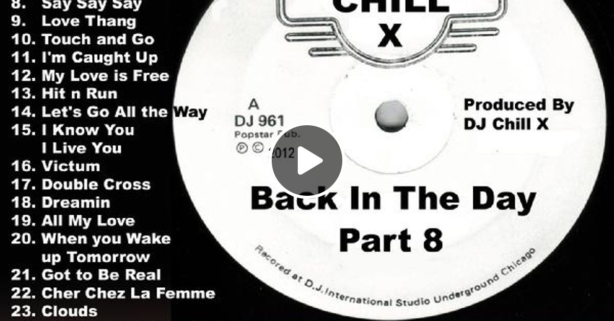 Classic House Music and R&B Sounds of the 70s and 80s by DJ Chill X by