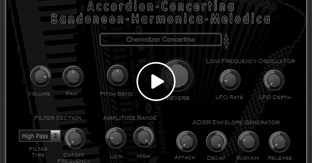 Akkordica Virtual Accordion, Harmonica and Melodica VST Plugin Mix by