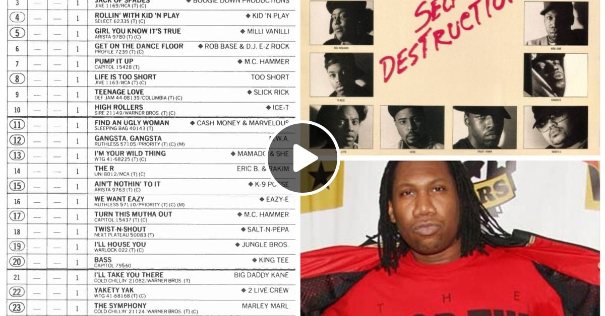 Billboard RAP SINGLES Chart - March 11, 1989 (First Rap Chart) by #charlesincharge | Mixcloud