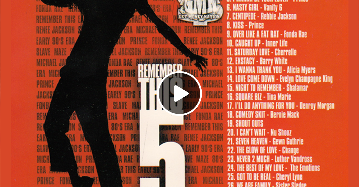 見逃し厳禁！おトクな DJ Ty Boogie - Remember This #5 by J.Nickelz ( Frontrow R&B、ソウル
