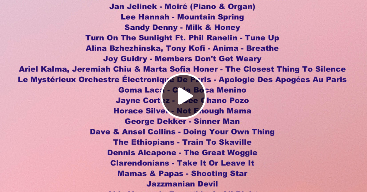 Out2lunch With Jon More 04 05 2024 By Soho Radio Mixcloud