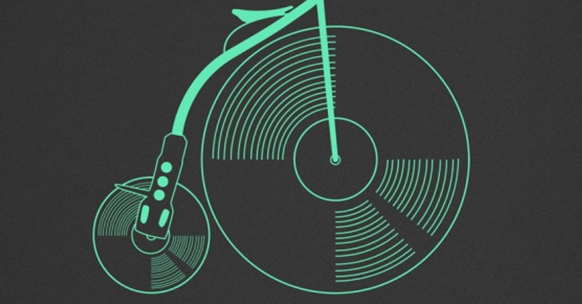 Иллюстрированная Грампластинка. Music with Bike. Music Bike.