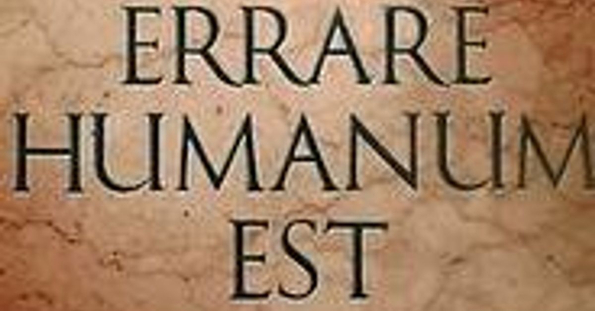 Errare humanum est тату эскиз