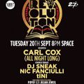 Carl Cox - Live @ Music Is Revolution, The Final Chapter, CLOSING PARTY (Space, Ibiza) 20.09.2016