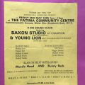 Saxon Studio v Young Lion@Fatima Community Centre Shepherds Bush London UK (Deck Copy) 3.5.1985