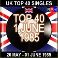 UK TOP 40 : 26 MAY - 01 JUNE 1985