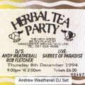 Andrew Weatherall's set after Sabres of Paradise live at Herbal Tea Party Manchester 8 December 1994