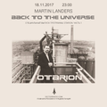 2017. Back To The Universe radioshow. Otarion Part 1