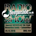 DEEPINSIDE RADIO SHOW 144 Special 'ARTISTS OF THE YEAR 2016'