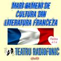 Vă ofer:  Mari oameni de cultură  din literatura franceza 