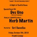 Amadi w/ Resident Herb Martin & guest Dj Des Uno Live @ Frank's Lounge Brooklyn N.Y. 10/5/18