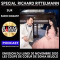 EMISSION SPECIALE RICHARD RITTELMANN LUNDI 30 NOVEMBRE 2020 SUR RADIO DIAMANT AVEC SONIA BELOLO