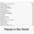 Progressive Music Planet: Places in the World