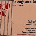 LA CAGE AUX FOLLES (Roma) Novembre 1981 (Afternoon) - DJ FRANCESCO BERTOLETTI
