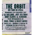 Joey Beltram - The Orbit (Morley) - 31-12-1997