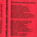 DJ B-Mello - Doin' My Thing (1995)
