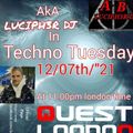 Andrea Barbiera AkA LUCIPH3R dj in Techno Tuesday Quest London Radio 12 07th 2021