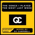 The songs I played the most last week - AUGUST 2022