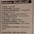 Andrew Weatherall - Preferred Rizla, Jockey Slut magazine - 1994
