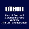 diem live at the Fremont Solstice Parade 6-22-19 - all funk and soul set
