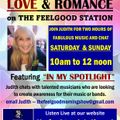 JUDITH LOOKS AT LOVE AND ROMANCE on THE FEELGOOD STATION.UK 8th JULY