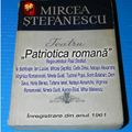 Va ofer:  Teatru radiofonic -  Patriotica romana -de- Mircea Stefanescu  (1961)