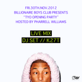 BILLIONARE BOYS CLUB TYO OPENING PARTY / LIVE MIX - HOSTED BY PHARRELL WILLIAMS- / DJ SET // K27T