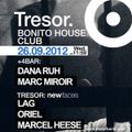 Lag @ BHC: New Faces - Tresor Berlin - 26.09.2012