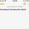 Throwback Thursday Mix 7/9/20
