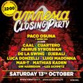 Paco Osuna - Live @ Amnesia Ibiza Closing Party (Ibiza, ES) - 13.10.2018