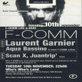 Laurent Garnier at Who's Who's Land (Brussel - Belgium) - 10 November 1998