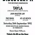 Jam Master Jay & Dj Tayla @ Discovery2 @ Rosies Night Club Gt Yarmouth 26th September 1992