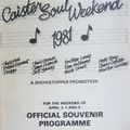 CAISTER SOUL WEEKEND SATURDAY DAYTIME 4th APRIL 1981 BROTHER LOUIE JEFF YOUNG SEAN FRENCH FROGGY