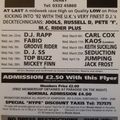 DJ Kaos Live at Hype Derby March 11th 1992
