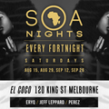 SOA Nights, Live. 2 sets. 29/8/15.