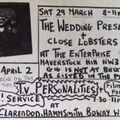 John Peel Wed 26 Feb 1986 (Wedding Present - Banshees sessions +New Order, Cravats, James FULL SHOW)