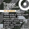Hans Babel @ Bonito House Club / New Faces - Tresor Berlin - 17.10.2012