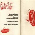 Jeremy Healy - Rhumba (Club For Life Night), 7th April '95 Club Metro @ Arbroath