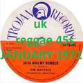 JANUARY 1971 reggae