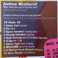 Andrew Weatherall - 10 Years Ago (90s top 10 chart) - Faith Fanzine Spring 2022